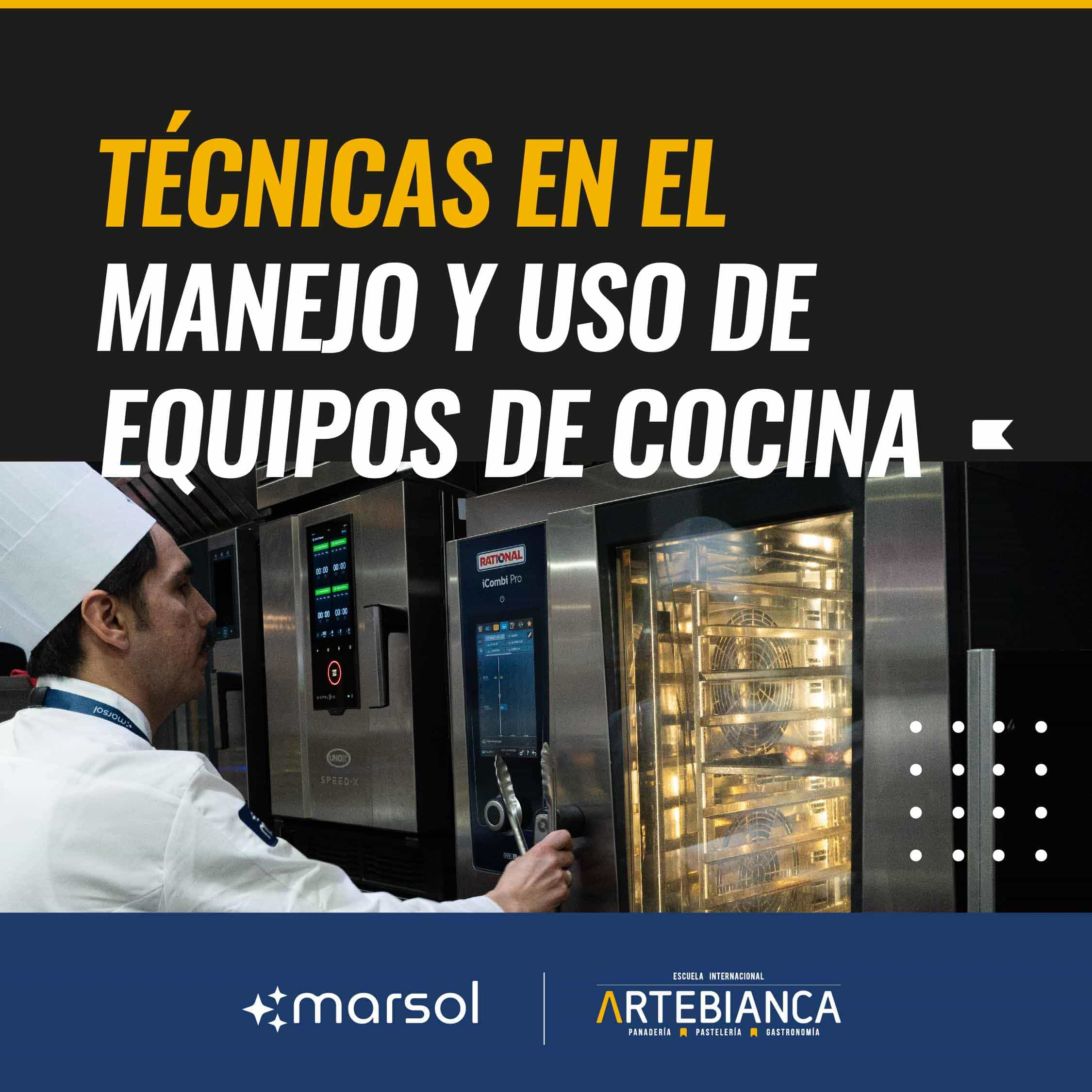 Técnicas en el manejo y uso de equipos de cocina para el canal horeca