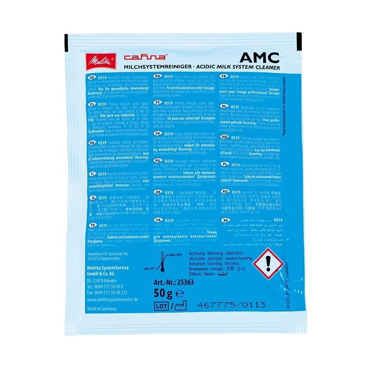 Sistema de limpieza Melitta Cafina® AMC - Caja 50 sobres