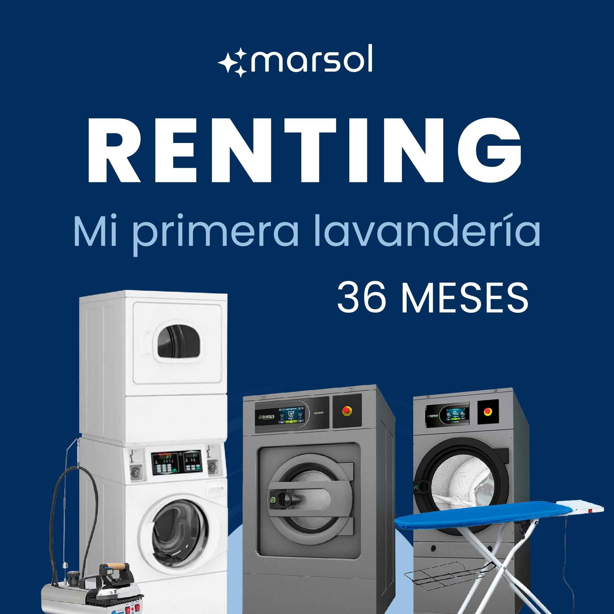 Renting Mi primera lavandería - ARRIENDO POR 36 MESES