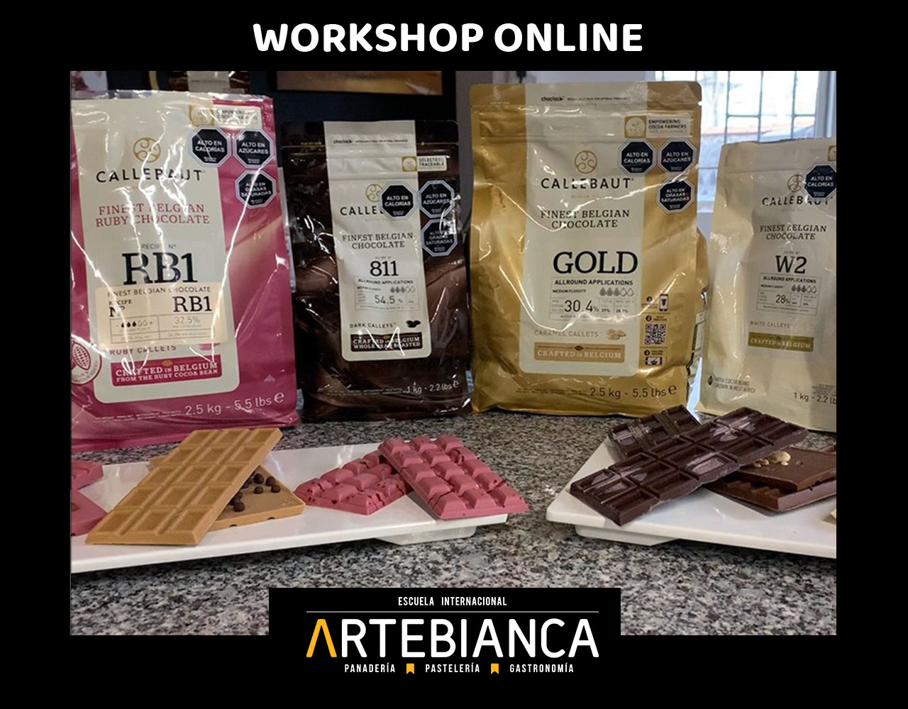 Workshop online Artebianca Chocolatería Callebaut