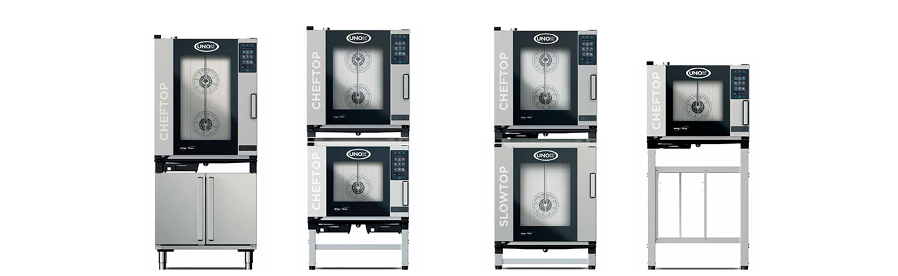 Horno Unox combinado a gas Cheftop MIND.Maps™ PLUS de 7 bandejas