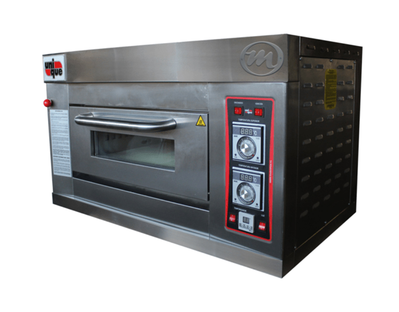 Horno de piso a gas Unique UHP 60x40G - 1 cámara