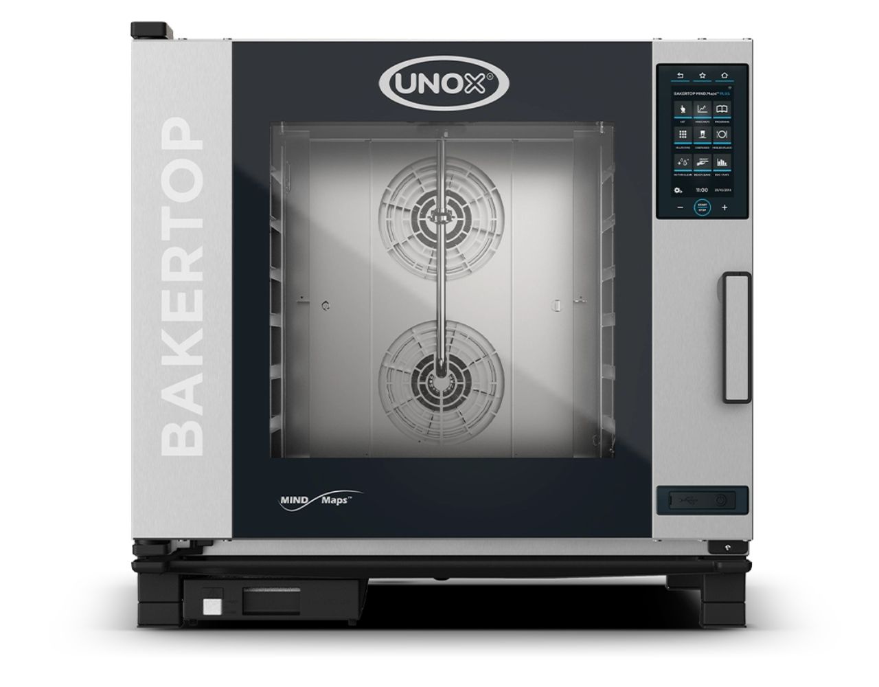 Horno Unox convector a gas Bakertop MIND.Maps™ 6 bandejas 