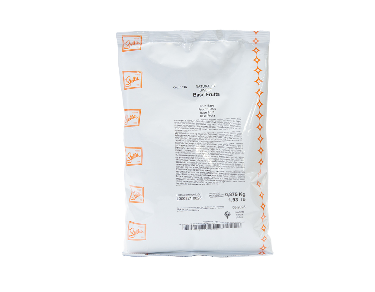Base para helados Stella Naturally Sweet Base Fruta