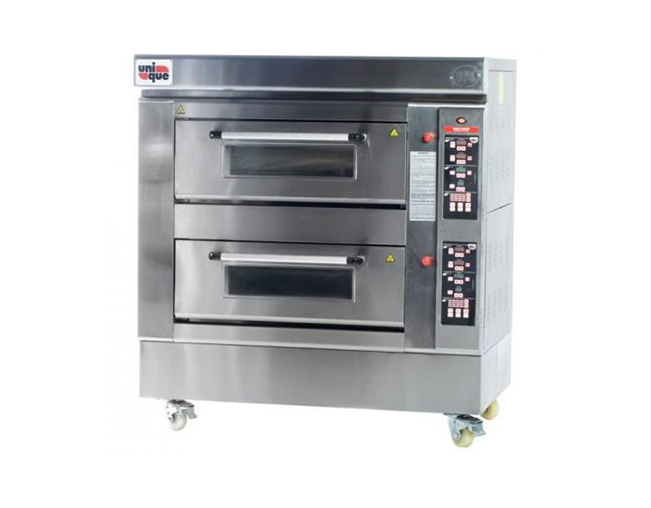 Horno de piso a gas Unique UHP2 PRO INOX - 2 cámaras.