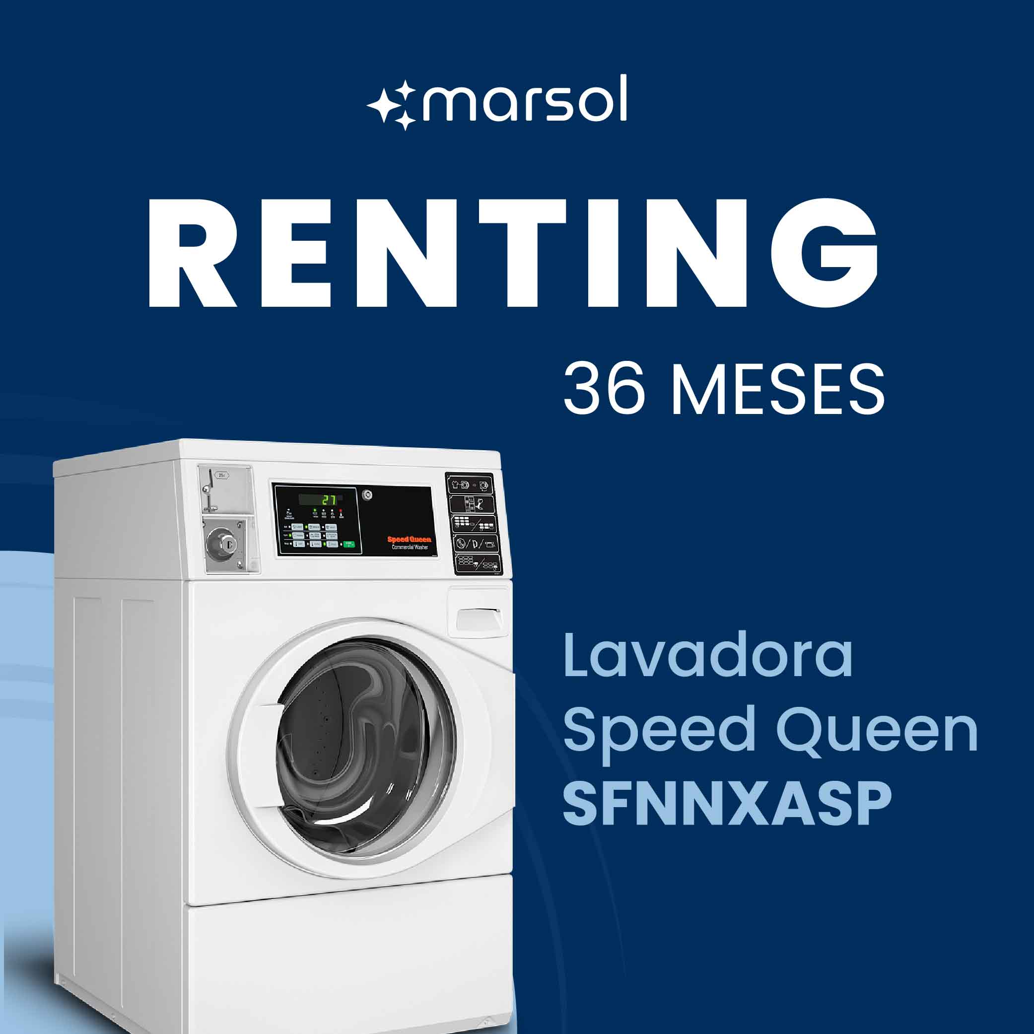 Renting Lavadora Speed Queen SFNNXASP - ARRIENDO POR 36 MESES